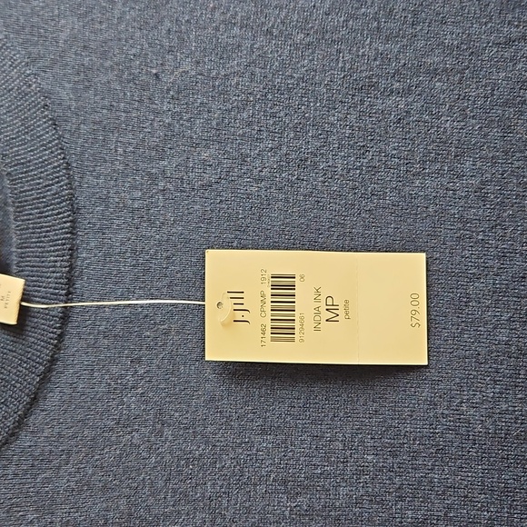 J-Jill Blue Long Sleeve Sweater - Picture 2 of 4